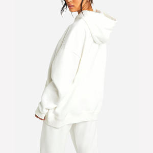 Sweat à capuche en coton biologique écologique conçu sur mesure pour les femmes doux et respirant tenue décontracté quotidien avec col à capuche - Product Image 2
