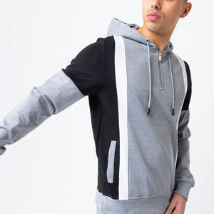 Conjunto Deportivo de 2 Piezas para Hombre, Sudadera con Capucha y Pantalones Cortos de Felpa de Algodón Grueso, Estilo Casual, Diseño Liso, Novedad al por Mayor - Product Image 5