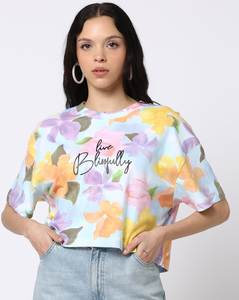 T-shirts d'été décontractés pour femmes T-shirt ample en coton mélangé d'usine OEM pour un usage quotidien Logo de style de rue Options de taille plus - Product Image 2