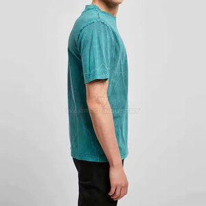 T-shirt élégant effet délavé, design couleur délavée, léger, parfait pour l'été, tenues décontractées et usage quotidien - Product Image 4