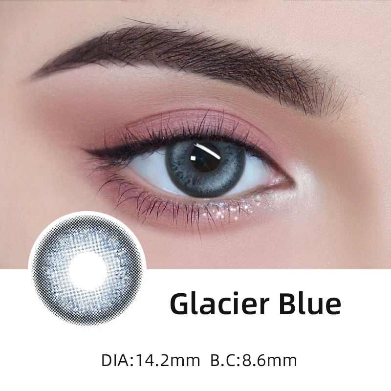 สีน้ำเงินธารน้ำแข็ง