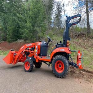 Tractor compacto Kubota BX2380 con cargador y cortacésped de calidad superior para paisajismo agrícola y jardinería con entrega rápida - Product Image 4