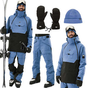 Conjunto de Esquí Montecc 2026, Chaqueta y Pantalones de Esquí Impermeables, Transpirables y Aislados con Cremallera, Guantes, Gorros y Baberos para Snowboard - Product Image 4