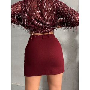 Falda con abertura para mujer al por mayor - Product Image 1