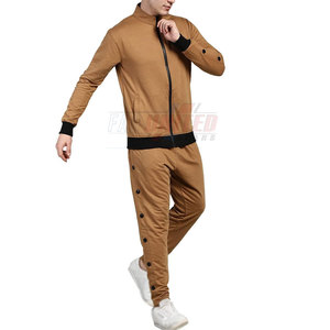 Venta al por mayor de chándal deportivo para hombre con logotipo personalizado a prueba de viento transpirable invierno gimnasio entrenamiento ropa atlética sólido de 2 piezas con capucha Jogger - Product Image 3