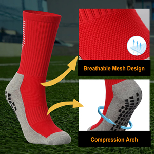 Calcetines Deportivos de Invierno para Hombre, Transpirables, Antideslizantes, con Logotipo Personalizado, de Spandex/Poliéster/Algodón, para Fútbol - Product Image 5