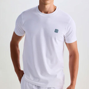 Meilleur prix, 100% coton, prix bas, impression personnalisée du logo, t-shirt uni pour homme, col rond, vente en gros - Product Image 2