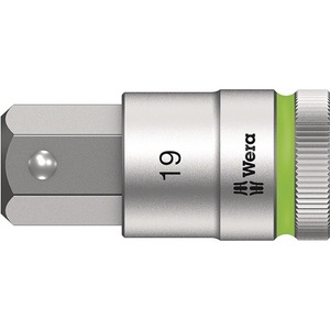 Llave de vaso hexagonal WERA 8740 C HF 1/2 19 mm, tamaño de la llave 60 mm de longitud - Product Image 1