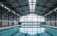 Estructura de Acero Pre-fabricada de Alta Resistencia para Recintos Deportivos, Armazón de Acero de Ensamblaje Rápido para Complejos Deportivos Interiores