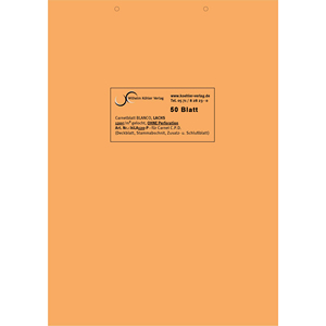 Canetblatt BLANCO, salmone, SENZA perforazione - Product Image 1