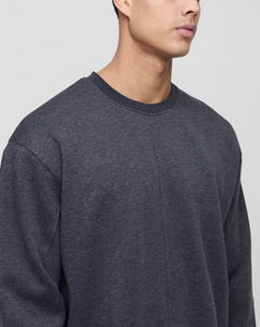 เสื้อสเวตเตอร์คอกลมคอกลมแขนยาวลำลองปักโลโก้ได้ตามต้องการ - Product Image 2