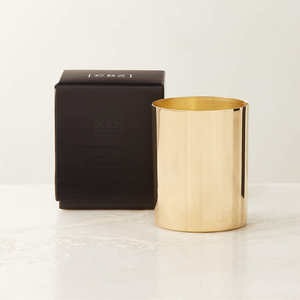 ขวดโหลเทียนโลหะทรงกลมขัดเงาสีทองมันวาวสำหรับทำเทียนขี้ผึ้งเหมาะสำหรับตกแต่งบ้านสำนักงานโรงแรม - Product Image 2