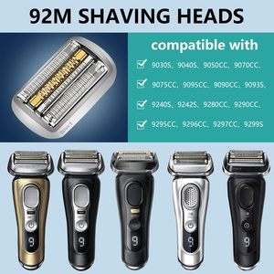 Cabezal de Repuesto de Doble Cuchilla para Afeitadora Eléctrica Compatible con la Afeitadora Mti Grooming, Plateado, para Uso Facial y Corporal, Lavable - Product Image 5