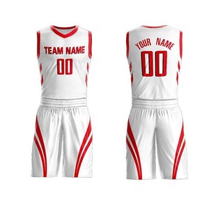 Ensemble de maillot de basket-ball unisexe noir et or sans manches, col en V, imprimé par sublimation, évacuation de l'humidité, taille élastique, adulte - Product Image 2