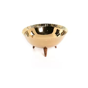 Design attrayant et luxueux bol de service alimentaire en aluminium couleur argent bol de dattes au chocolat pour la maison ustensiles de cuisine - Product Image 4
