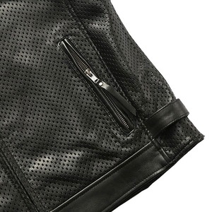 Chaleco de Equitación Regular para Hombre, Diseño de Primera Calidad, Cuero Genuino, Acolchado, Logotipo Personalizado, Ropa de Abrigo de Invierno de Alta Calidad, Color Sólido - Product Image 4