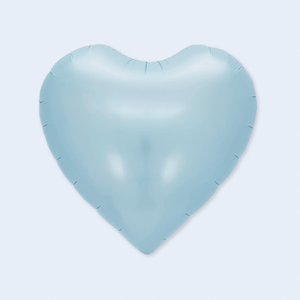 Ballon Cœur Bleu Bébé 45cm Décorations de Fête Lot de 12 - Product Image 1