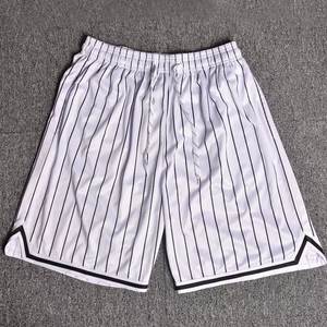 Haute qualité personnalisé hommes XS Gym Shorts rayé Polyester maille basket-ball séchage rapide entraînement imprimé SportswearDDP expédition - Product Image 2
