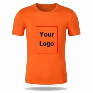 T-shirt de course à séchage rapide pour hommes et femmes avec logo imprimé en 3D, vêtements de sport à manches courtes pour marathon et gym personnalisés - Product Image 3