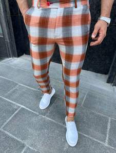 Ropa de trabajo para hombre Pantalones 70% Lana 30% Poliéster Estilo chino Slim Fit Ropa cómoda - Product Image 5