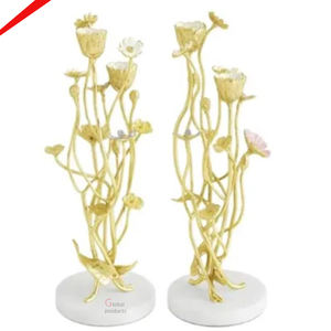 best selling <b>silver</b> finished metal stainless steel <b>candle</b> <b>holder</b> for hotel restaurant and bar - Product Image 2