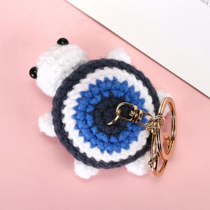 Llavero de tortuga pequeña de algodón tejido a crochet, adorno colgante para bolso, muñeco tejido a mano, transfronterizo, Spot Acki - Product Image 3