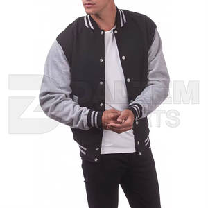 2025 nueva llegada personalizada Letterman impresión bordado parche lana Casual Streetwear Varsity chaquetas High Street School Bomber - Product Image 5