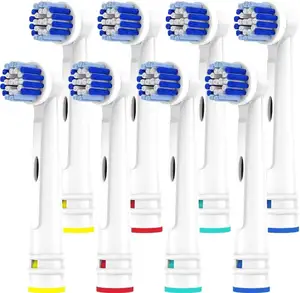 Cabeças de reposição para escova de dentes Oral B, 16 unidades, compatível com Oral-b Braun, escova elétrica elétrica sensível e macia
