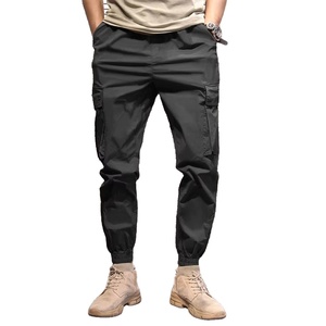 Pantalones cargo de cintura con cordón de talla grande, precio al por mayor, pantalones personalizados para hombre, nueva colección de pantalones y pantalones con múltiples bolsillos - Product Image 1