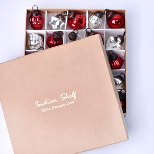 Ornements de Noël en verre vintage en vrac fabriqués à la main de style antique pour décoration de vacances décorations d'arbre rétro en gros - Product Image 2