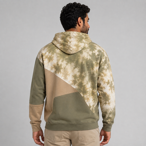 Latest Arrival Men Tie Dye <b>Hoodie</b> Custom Logo <b>Soft</b> Cotton Fleece Warm Breathable Pullover Casual Streetwear Tie Dye <b>Hoodie</b> - Product Image 5