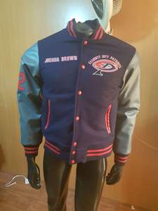 Produits réels Veste pakistanaise Prix OEM Matériau Nouveau Design Top Bomber Veste Laine avec broderie Logo personnalisé Pakistan - Product Image 4