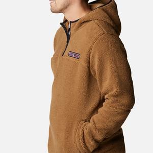 OEM ODM Warm Winter Quarter Zip Sherpa Pullover Hombres 100% Fleece Hoodie Full Zip Sudaderas Manta Sherpa Hoodies para niños - Product Image 3