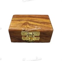 Boîtes en bambou naturel écologiques de qualité supérieure avec couvercle à charnière pour bijoux, cadeaux, présentoirs, boucles d'oreilles, herbes, épices, outils
