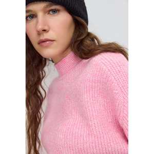 Suéter corto de punto con cuello medio alto - Product Image 3