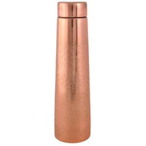 Bouteille en cuivre pur de haute qualité, finition polie, bienfaits ayurvédiques pour la santé, yoga, voyage, vaisselle écologique avec couvercle à vis - Product Image 4