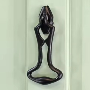 Poignée de porte en fer forgé faite à la main, décoration de porte d'entrée moderne de luxe, anneau de porte robuste, entrée de maison durable, écologique, Diwali - Product Image 2