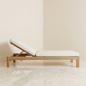 Chaise longue de plage en teck massif avec corde tressée pour hôtel de luxe, piscine, patio, mobilier de jardin, directement de l'usine - Product Image 1