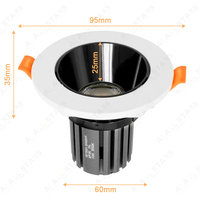 Luz descendente empotrada Gu10 Mr16, accesorio de aluminio con enchufe Gu10, marco de luz descendente redondo para interior, foco Led