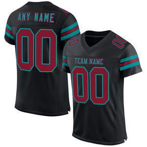 Camiseta de fútbol americano ligera personalizada para jóvenes transpirable y duradera para práctica de Club Escolar y uniformes de partido de equipo - Product Image 3