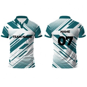Conjuntos de Camisetas de Cricket Personalizadas para Equipos, Impresión por Transferencia, Secado Rápido, 100% Poliéster, Uniformes Deportivos Polo para Hombre, Nombre Personalizado para Adultos - Product Image 1