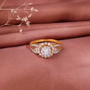 แหวนเพชรสำหรับงานหมั้นและงานเฉลิมฉลองพิเศษแหวนทองหรูหรา - Product Image 6