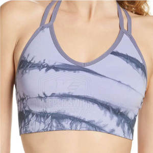 เสื้อชั้นในกีฬาคุณภาพสูง ปี 2025 ผลิตในปากีสถาน ดีไซน์ใหม่ พิมพ์ลาย ชุดออกกำลังกาย เสื้อชั้นในกีฬาสำหรับผู้หญิง - Product Image 2