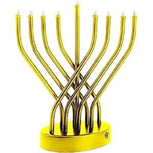 Soportes de velas Menorah para decoración del hogar Vela de aluminio de metal de alta calidad Candelabro Menorah para iglesia y Templo - Product Image 6