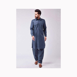 Factory Custom Shalwar Kameez Men Wholesale Formal Men Shalwar Kameez Muslim Men Top and Pant <b>Set</b> - Product Image 4