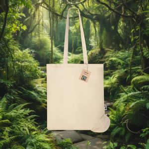 Borsa Pieghevole Kieran Fairtrade, Gadget Promozionale Sostenibile, Ecologica e Alla Moda - Product Image 3