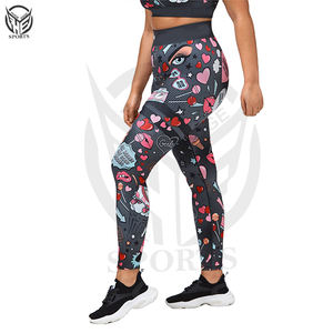 กางเกงโยคะลายโลโก้แบบกำหนดเอง กางเกงออกกำลังกายลายหินอ่อน กางเกงรัดรูปสำหรับออกกำลังกาย กางเกงฟิตเนสทรงสครันช์บัตต์สำหรับผู้หญิง - Product Image 3
