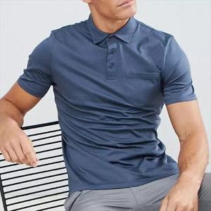 Polos de algodón con bordado en blanco personalizado de alta calidad para niños, polos ajustados con cuello vuelto y cremallera, polos de Piqué para hombres - Product Image 1