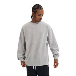 Por encargo de alta calidad de lujo Mock Neck sudadera 3D bordado Logo cuello redondo blanco algodón peso pesado sudaderas con capucha - Product Image 3