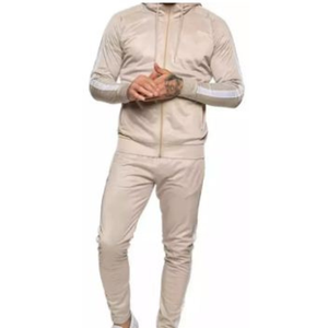 2024 survêtement uni à manches longues en polaire Tech pour hommes 2 pièces ensemble survêtement en coton imprimé d'Irfan Sports Co pour la saison d'hiver - Product Image 1
